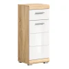 Rootz Lambada Tall Cabinet - Badeværelsesmøbler - Træmateriale - Sonoma Oak - Modulært design - 37 cm x 88 cm x 31 cm