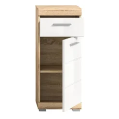Rootz Lambada Tall Cabinet - Badeværelsesmøbler - Træmateriale - Sonoma Oak - Modulært design - 37 cm x 88 cm x 31 cm