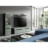 Rootz Living Room Set - Lounge Møbler - Hjemindretning - Grøn - Nem installation - 221x141x33 cm