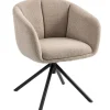Rootz Lænestol - Polstret Stol - Roterbart sæde - Hyggelig komfort - Støtter op til 120 kg - 58,5 cm x 78,5 cm - Brun