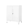 Rootz Lock Closet 2 Doors - Steel Cabinet - Opbevaringsenhed - Holdbar og rummelig - 40 x 80 x 90 cm hvid
