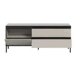 Rootz Lowboard - TV Stand - Entertainment Unit - Ample Storage - 150 cm x 62 cm x 38 cm