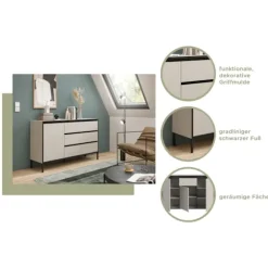 Rootz Lowboard - TV Stand - Entertainment Unit - Ample Storage - 150 cm x 62 cm x 38 cm