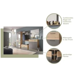 Rootz Mason Bench Garderobe - Sko Rack Bench - Entryway Organizer - 90 cm x 51 cm x 37 cm