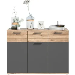 Rootz Mason -kommode - Træskabinet - Skænk - Highboard - Rummelig opbevaring - 120 cm x 87 cm x 40 cm