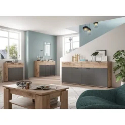Rootz Mason Træskiste af skuffer - skænk - highboard - garderobe - 80 cm x 87 cm x 40 cm