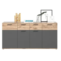 Rootz Mason Wood Chest of skuffer - skænk - highboard - Ekstra bred - 180 cm x 87 cm x 40 cm
