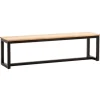 Rootz Massiv spisebænk - Loftstil siddepladser - Håndlavet træbank - Naturligt trækorn - 120 cm x 40 cm x 45 cm