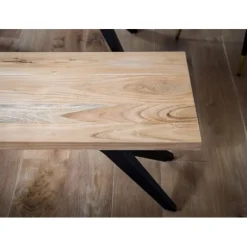 Rootz Massiv spisebænk - loftstil siddepladser - træbænk - unik håndlavet - passer til 2 personer - 120 cm x 45 cm x 45 cm