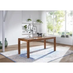 Rootz massivt træ spisebord - moderne bord - Sheesham bord - Håndlavet - Unik korn - 200cm x 100cm x 76cm
