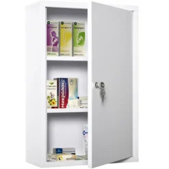 Rootz Medicijnkastje - Wit - Staal - 15,74 cm x 7,08 cm x 23,62 cm