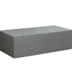 Rootz Minimalistisk Sofabord - Rektangulært Design - Betonlook - 100 cm x 50 cm x 30 cm - Folieret MDF - Ridsefast melaminbelægning