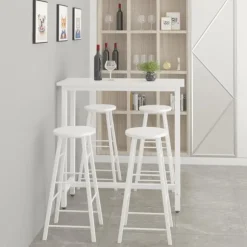 Rootz Modern Bar Table - Konsolbord - Spisebord - Robust jernstel - Ridsefast - Vandafvisende - 40cm x 100cm x 100cm