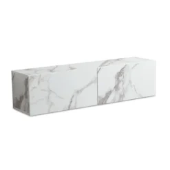 Rootz Modern Design hængende tv-underskab - marmorlook - tv-kiste - ridsefast - 120 cm x 30 cm x 30 cm