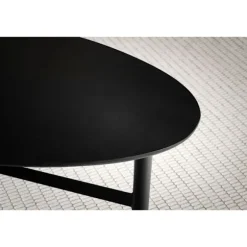 Rootz Modern Design Sofabord - Nyreformet bord - Stativstel - Håndlavet - Mangotræ - Sort - 86 cm x 50 cm x 37 cm - Tidløst udseende - Naturligt træko | Fyndiq