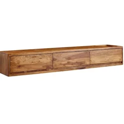 Rootz Modern Design TV Underskab - Lowboard - Underholdningscenter - Håndlavet - Sheesham Wood - 160 cm x 25 cm x 35 cm - Fjernbetjeningsopbevaring - | Fyndiq