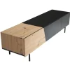 Rootz Modern Design TV Underskab - Lowboard - Eg Dekoration - Rektangulær opbevaring - Rummelig hylde - 150 cm x 40 cm x 40 cm