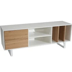 Rootz Modern Design TV Underskab - Lowboard - Underholdningscenter - Eg Dekoration - Rummelig opbevaring - 150 cm x 55 cm x 40 cm