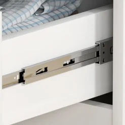 Rootz Modern kommode - Garderobe - Opbevaringsløsning - Vippebeskyttelse - 60 cm x 40 cm x 85 cm - Højglans hvid