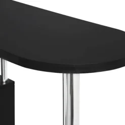 Rootz Modern S-formet barbord - Opbevaringsbarbord - Vinstativbord - Pladsbesparende - Holdbar - Nem vedligeholdelse - 113cm x 105cm x 40cm