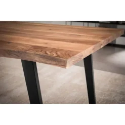 Rootz Modern spisestuebord - massivt træbord - Live Edge-bord - Naturligt trækorn - Håndlavet - 180 cm x 90 cm x 76 cm