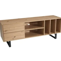 Rootz Modern TV Underskab - TV Stand - Eg Dekoration - Rektangulær opbevaring - Rummelig - Organiseret - 150cm x 55cm x 40cm