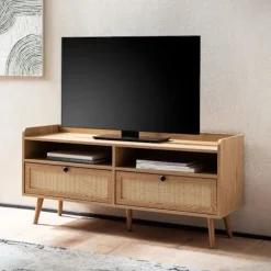 Rootz Modern TV Unit - Media Console - Entertainment Center - Rumbesparende design - 120 cm x 56 cm x 39 cm