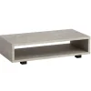 Rootz Moderne sofabord - Mat Stone Look - Open Storage - Scratch -Proof Design - 100 cm x 50 cm x 25 cm