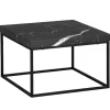 Rootz Moderne sofabord - Moderne midtpunkt - Stilfuld stuebord - Marmorudseende - 60 cm x 60 cm x 38 cm