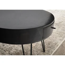 Rootz Moderne sofabord - Slående sofabord - Round Storage Table - Unik design - 60 cm x 60 cm x 43 cm