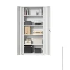 Rootz Multi -Purpose File Cabinet - Storage Cabinet - Powder -Coated Steel - Holdable - 40x80x180cm - Matt White