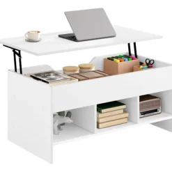 Rootz multifunktionelt løftesofabord - konvertibelt bord - Justerbart skrivebord - pladsbesparende, alsidigt, holdbart - Klasse E1 træ - 96 cm x 45 cm | Fyndiq