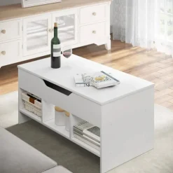 Rootz multifunktionelt løftesofabord - konvertibelt bord - Justerbart skrivebord - pladsbesparende, alsidigt, holdbart - Klasse E1 træ - 96 cm x 45 cm | Fyndiq