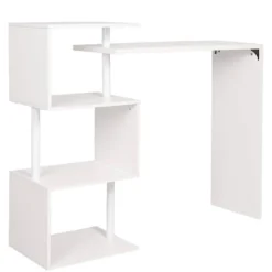 Rootz multifunktionelt roterende barbord - Opbevaringsbord - Drejeligt bord - Pladsbesparende - Rigelig opbevaring - Holdbar - 134cm x 112cm x 38cm