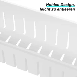 Rootz Nichevogn - Hvid køkkenvogn - Slankt design - 4-lags reoler - Høje kanter - Nem montering - Kompakt - Aftagelige hjul