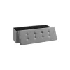 Rootz Opbevaringsbænk - Sædekiste - Ottoman - Linnedpolstring - MDF-konstruktion - 110 cm x 38 cm x 38 cm