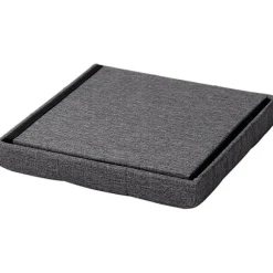 Rootz Opbevaringsskammel - Foldebænk - Ottoman - MDF & linned - 38L opbevaring - Åndbart betræk - 37,5 cm x 38 cm x 37,5 cm
