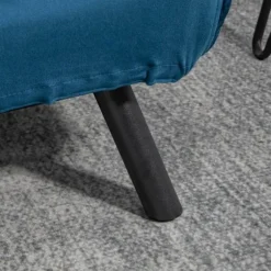 Rootz 2-personers fløjlssovesofa - sovesofa - sovesofa - Justerbart ryglæn - Forbedret komfort - 102 cm x 73 cm x 81 cm - Stålramme