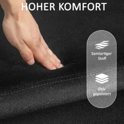 Rootz polstret bænk - Opbevaringsbænk - Sengbænk - Ekstra opbevaring - 100 x 40 x 42 cm - Sort