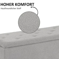 Rootz polstret bænk - Skobænk - Sengebænk - Stilfuld opbevaringsløsning - 95 cm x 38 cm x 45 cm