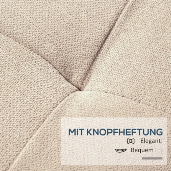Rootz polstret opbevaringsbænk - soveværelsesbænk - osmannisk - elegant design - 125 cm x 49 cm x 41,5 cm