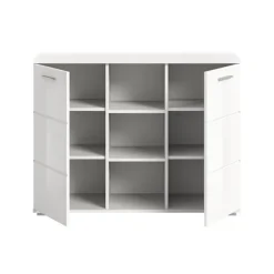 Rootz Prego -kommode - Kommode - Opbevaringsenhed - Træmateriale - Hvid - Tidløs design - 110 cm x 83 cm x 37 cm