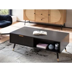 Rootz rektangulært sofabord - Moderne stuebord - Sofabord - Rigelig opbevaring - 110 cm x 60 cm x 43 cm