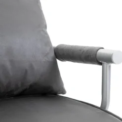 Rootz Relax lænestol - Gæsteseng - Armlæn - 3-i-1 - Chaiselong - Pude - Grå - 65 x 69 x 80 cm