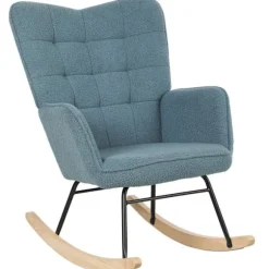 Rootz Rocking Stol - Ergonomisk sæde - Hyggeligt amningstol - Lindrer stress - 98t x 71b x 101H cm - Blå