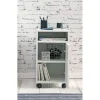 Rootz rullecontainer hvid 33x60x38cm skuffeskab kontorcontainer - Skrivebordscontainer med dør & bakke - Kontorcontainer Sidecontainer med hjul - Lill | Fyndiq