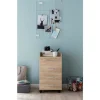 Rootz rullecontainer 40x70,5x33cm Sonoma - Skrivebordscontainer Rulleskab 4 skuffer - Moderne skuffecontainer med hjul - Standcontainer Kontorcontaine | Fyndiq