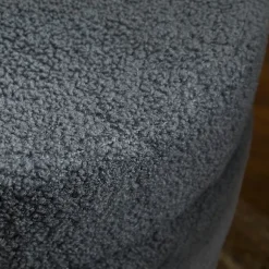 Rootz Rund Taburet - Osmannisk - Fodskammel - Støtter 120kg - Grå - Ø40 x 45H cm