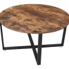 Rootz rundt sofabord - Industriel stil - Sidebord - Cocktailbord - 88 x 88 x 47 cm