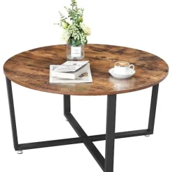 Rootz rundt sofabord - Industriel stil - Sidebord - Cocktailbord - 88 x 88 x 47 cm